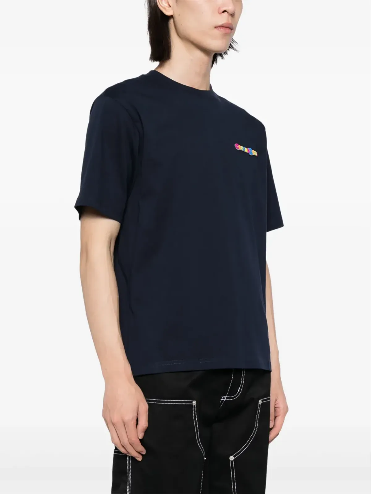 Ground Zero ロゴプリント コットン Tシャツ - 画像3