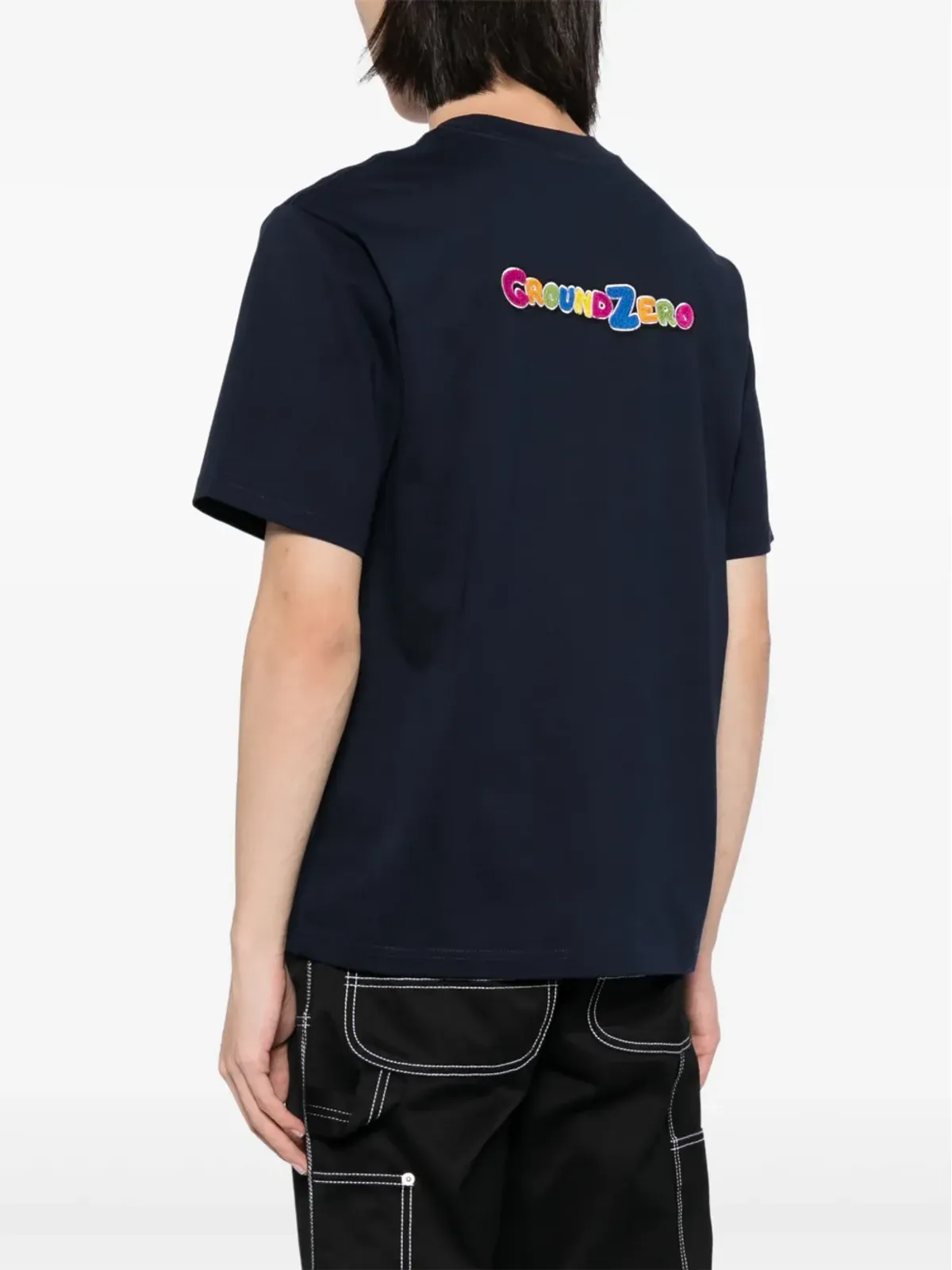 Ground Zero ロゴプリント コットン Tシャツ - 画像4