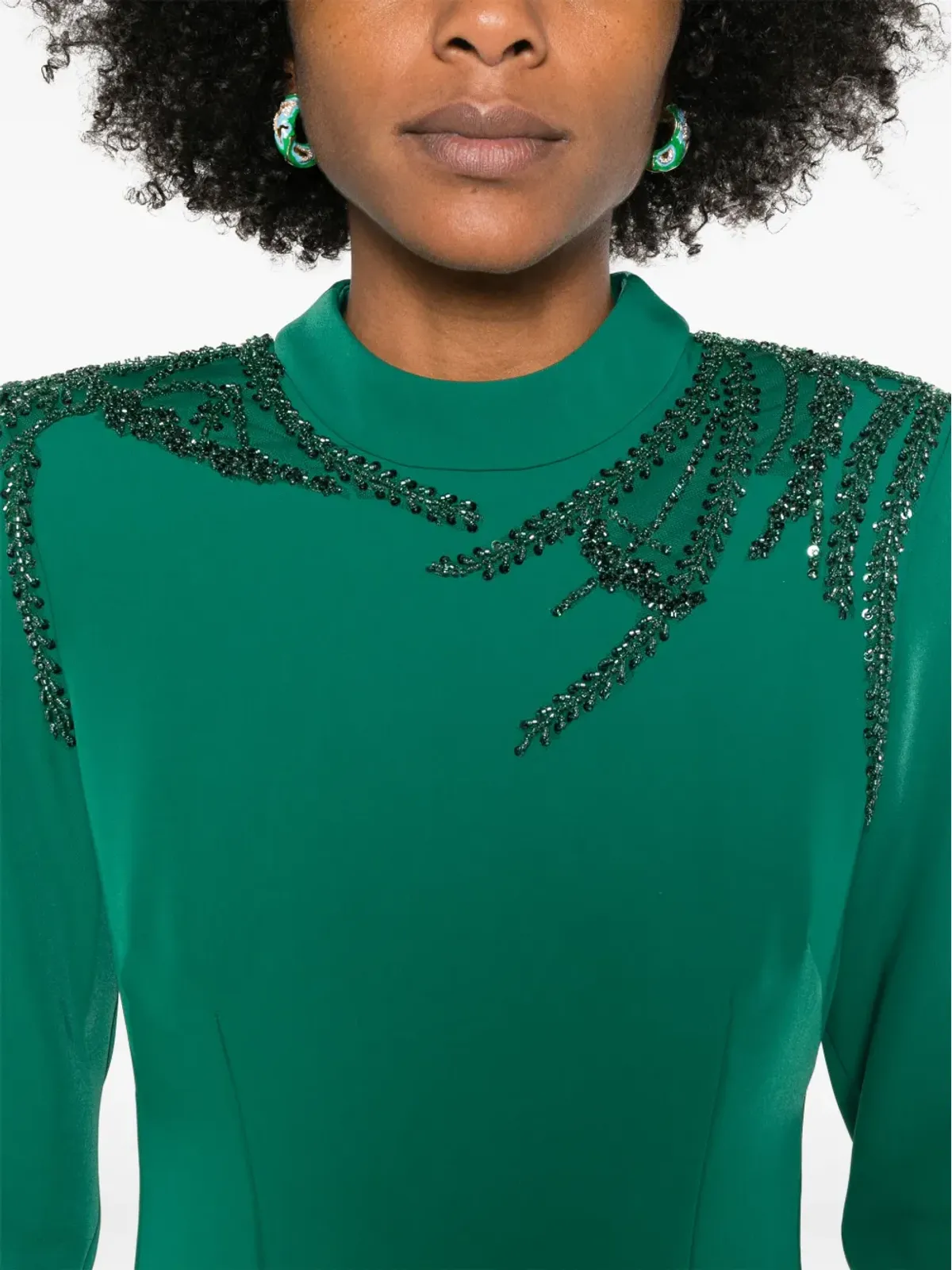 CRISTALLINI Nemesis maxi dress - Green - 画像5