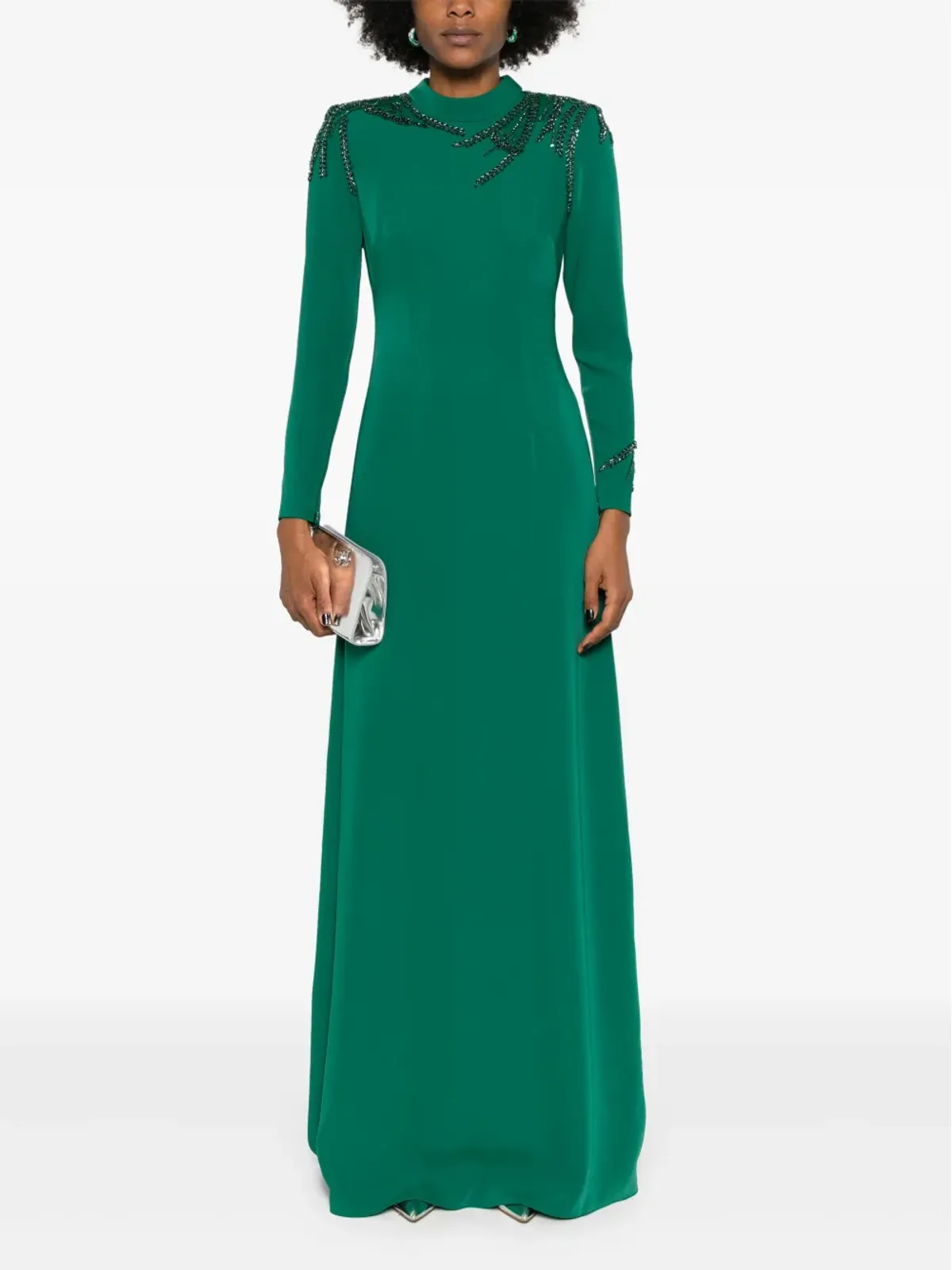 CRISTALLINI Nemesis maxi dress - Green - 画像2
