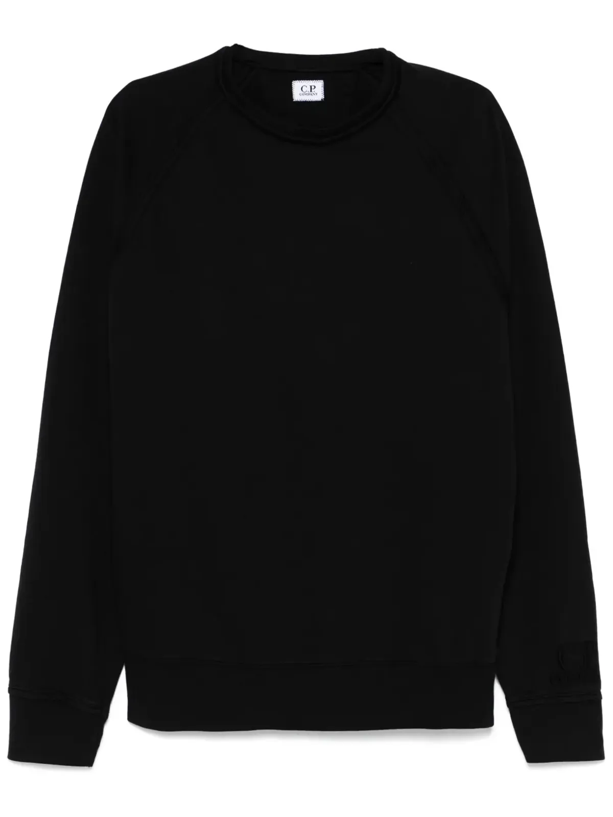 C.P. Company 刺繍ロゴ入りスウェットシャツ - ブラック - 画像1