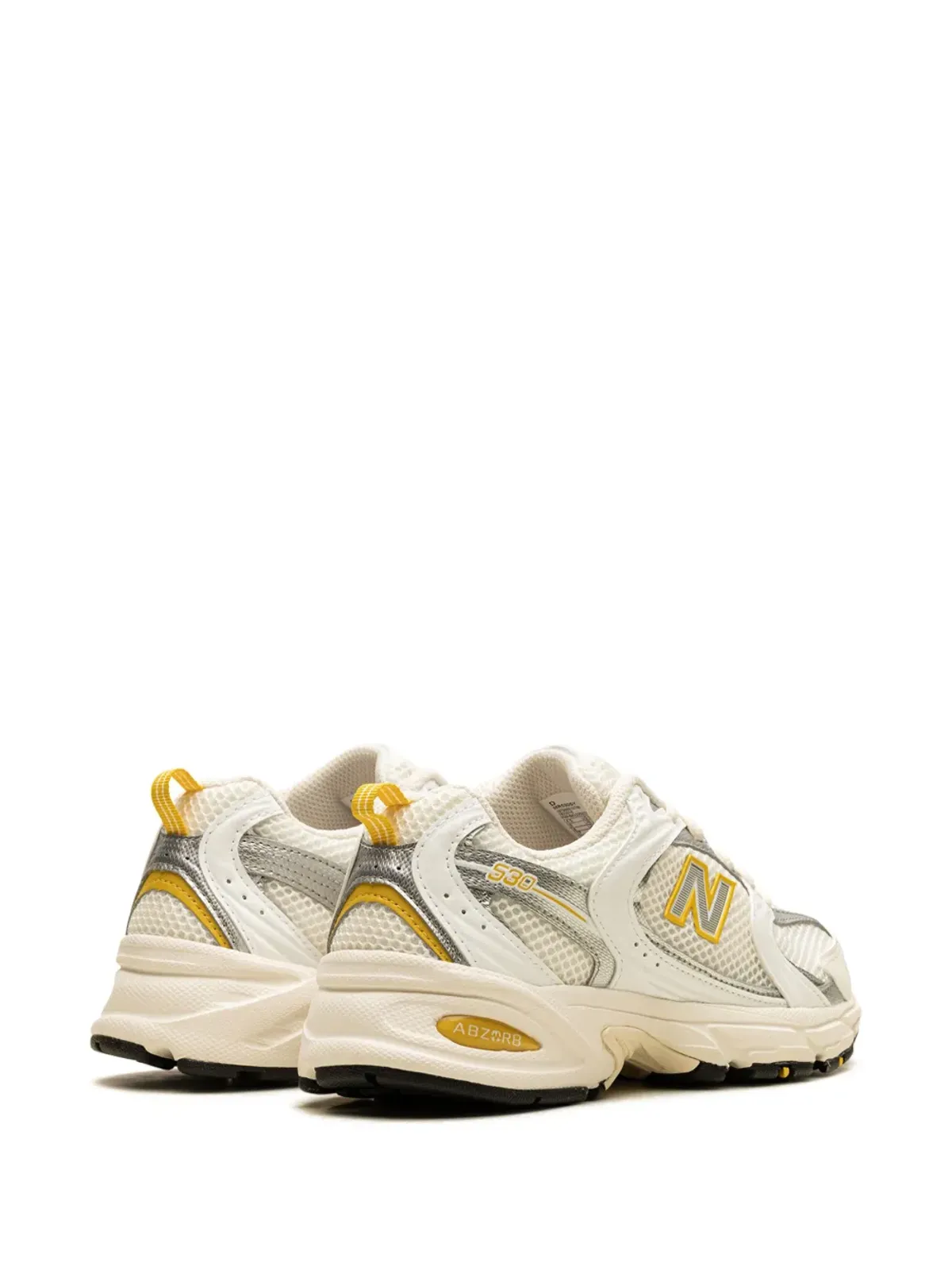 New Balance 530 Sea Salt/White/Ginger Lemon/Silver Metallic スニーカー - 画像3