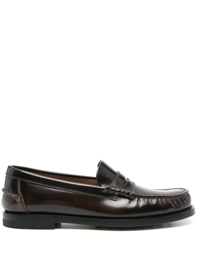 Tod's Tod's ブラッシュドレザー ローファー - ブラウンの商品画像