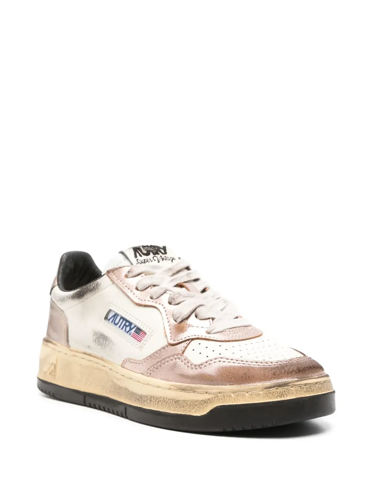 Autry Medalist Super Vintage distressed sneakers - White - 画像2