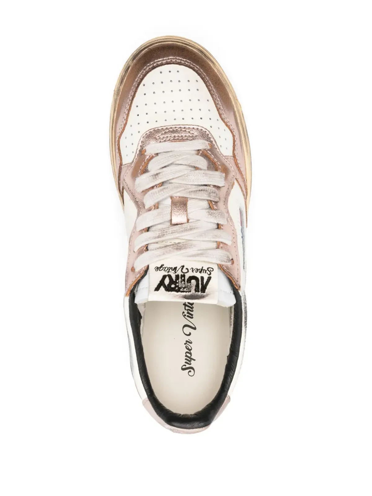 Autry Medalist Super Vintage distressed sneakers - White - 画像4
