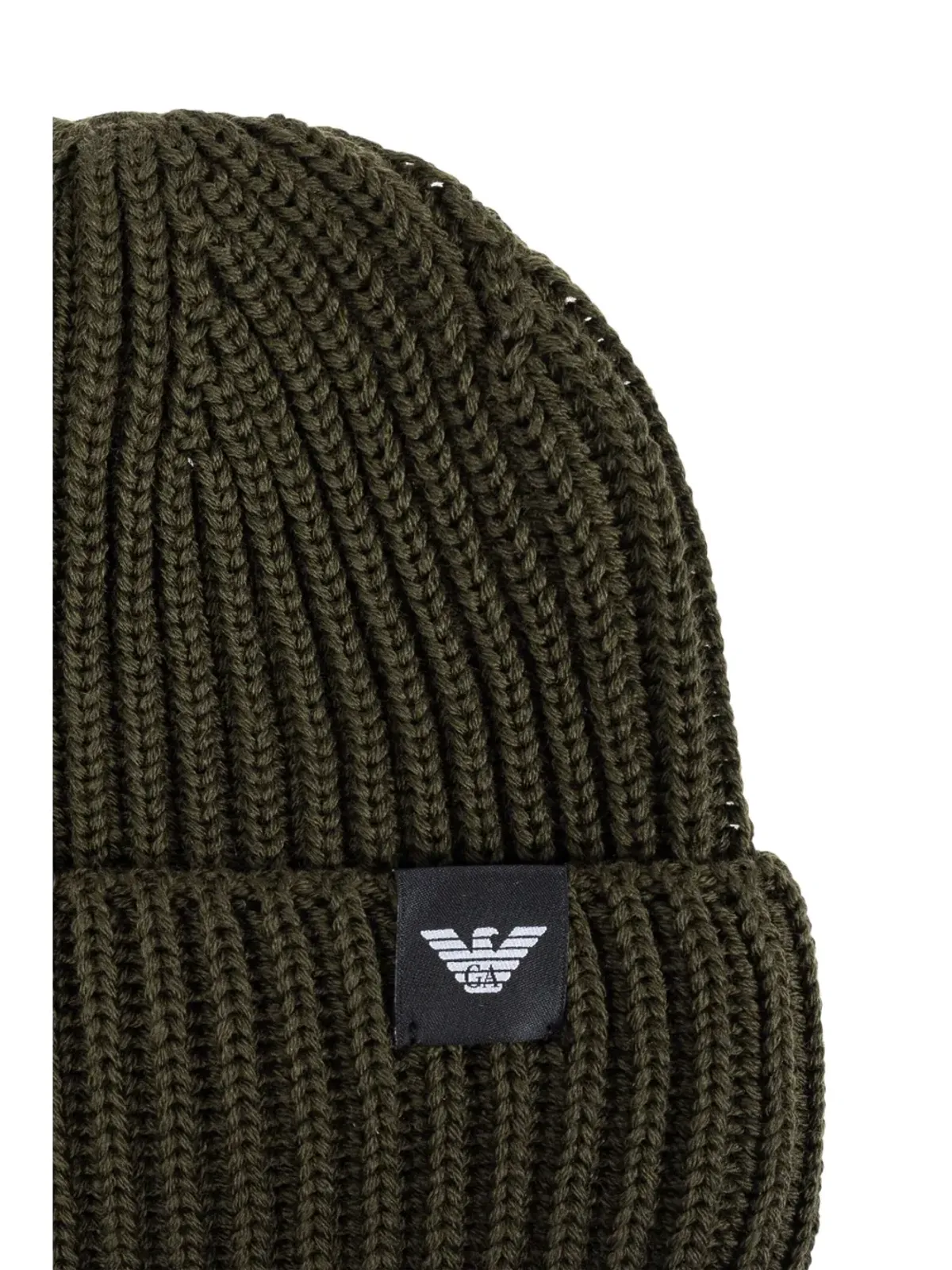 Emporio Armani ロゴパッチ付きニット帽 - 画像4