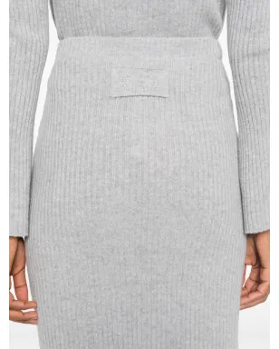 TWINSET ルレックスリブニットスカート - グレー - サムネイル5