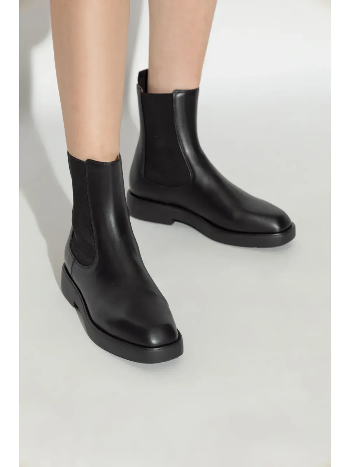 Emporio Armani レザー チェルシーブーツ - ブラック - 画像2