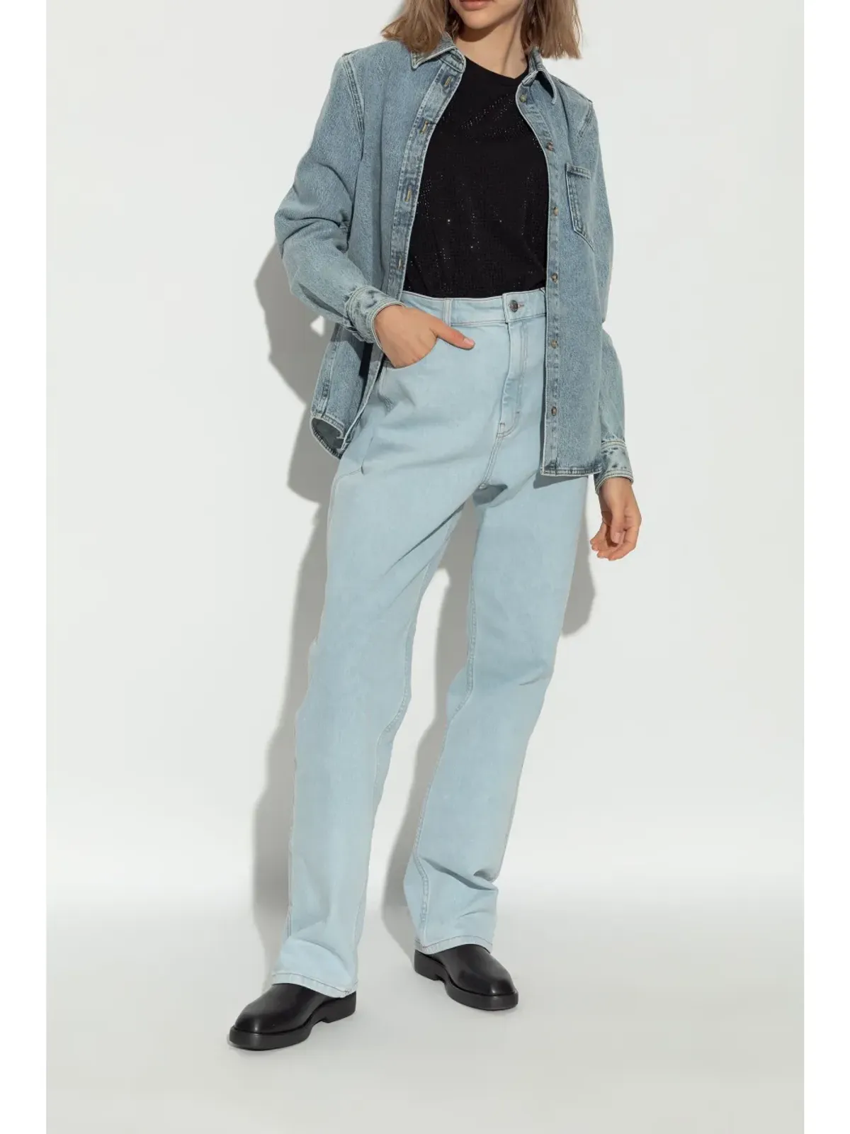 Emporio Armani レザー チェルシーブーツ - ブラック - 画像3