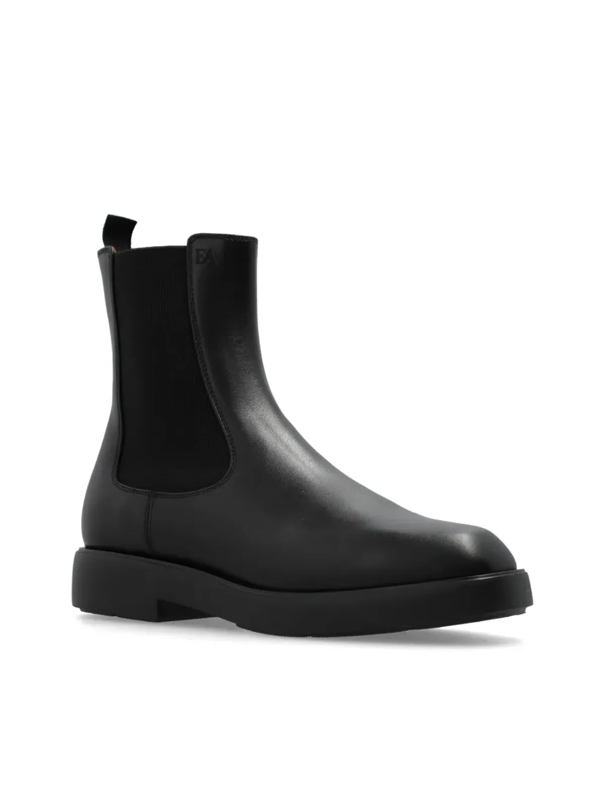 Emporio Armani レザー チェルシーブーツ - ブラック - 画像4