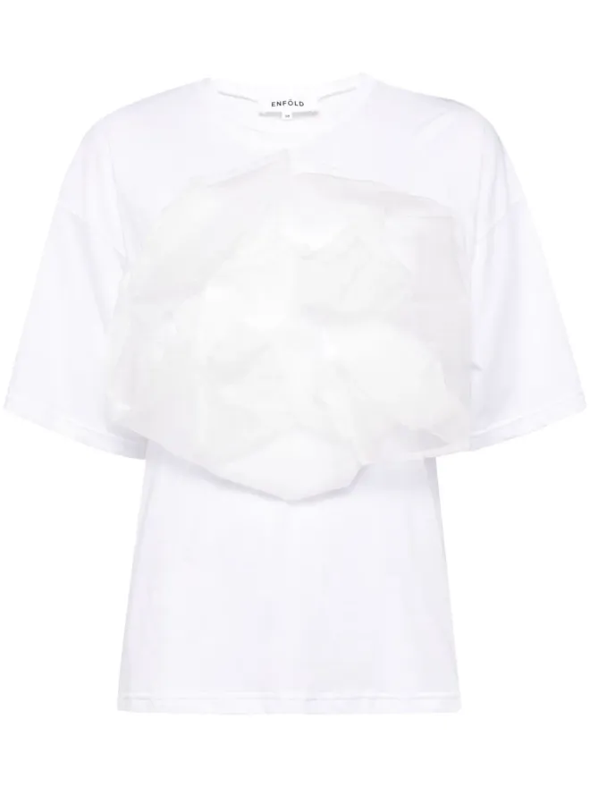 Enföld Enföld フローラルアップリケTシャツの商品画像