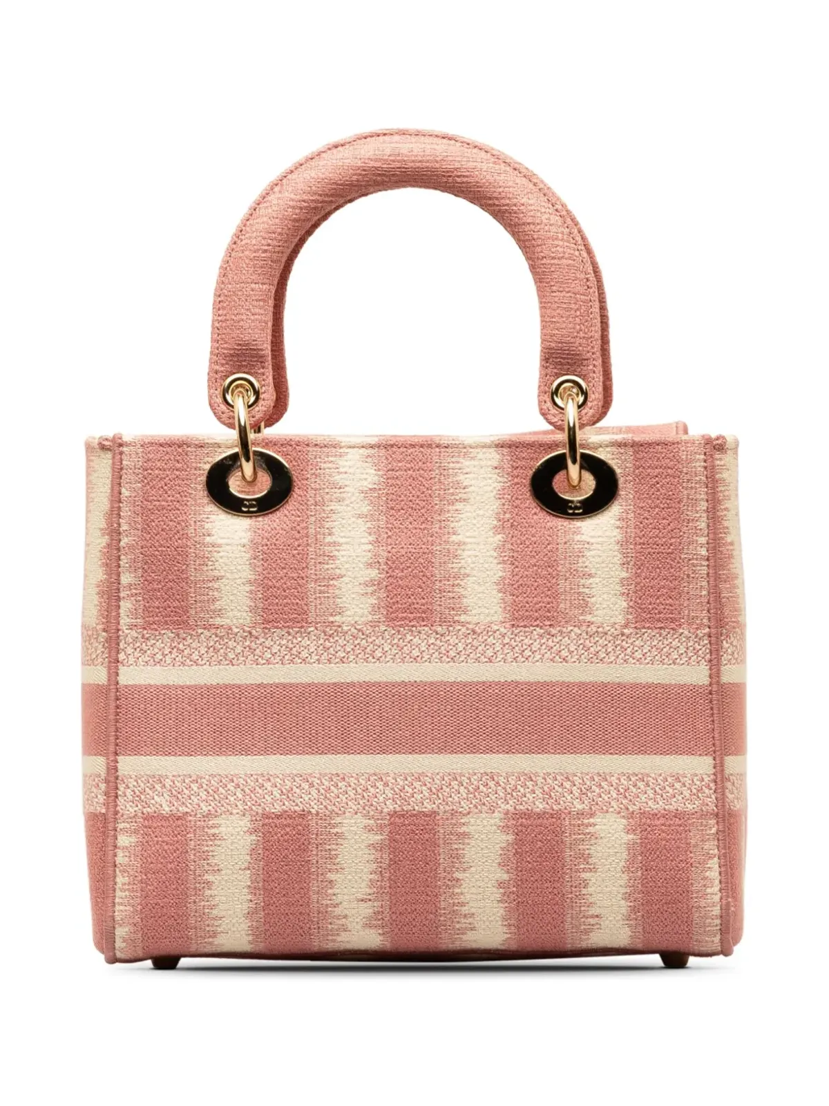 Christian Dior ビンテージ 2021年 ミディアム D-Stripes Lady D-Lite サッチェル ピンク - 画像2