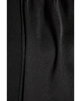 Emporio Armani ラッフルディテール サテン ドレス - ブラック - サムネイル5