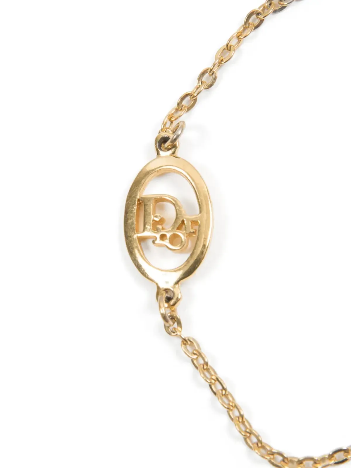 Christian Dior ビンテージ 1990年代 CDチェーンブレスレット - ゴールド - 画像3