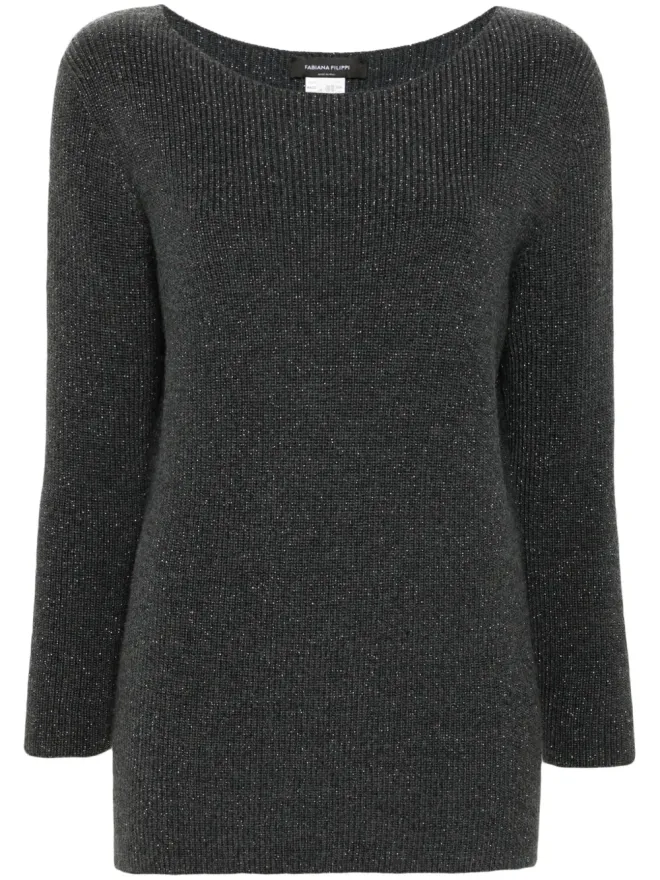Fabiana Filippi Fabiana Filippi ルレックスディテールセーター - グレーの商品画像