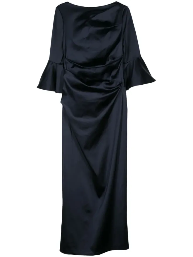 Talbot Runhof Talbot Runhof ギャザー入りデューチェスサテン ガウンの商品画像