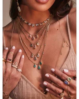 Jacquie Aiche 14k イエローゴールド トルマリンとダイヤモンド リング - サムネイル2
