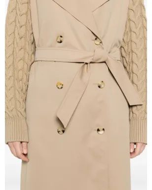 Max Mara 撥水性ギャバジン トレンチコート ブラウン - サムネイル5