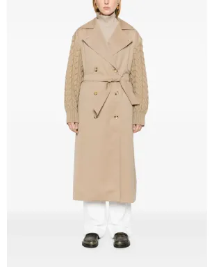 Max Mara 撥水性ギャバジン トレンチコート ブラウン - サムネイル2