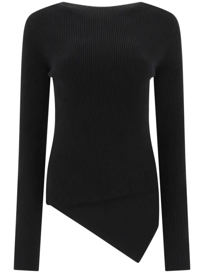 Rick Owens DRKSHDW Rick Owens DRKSHDW リブ編みトップス - ブラックの商品画像