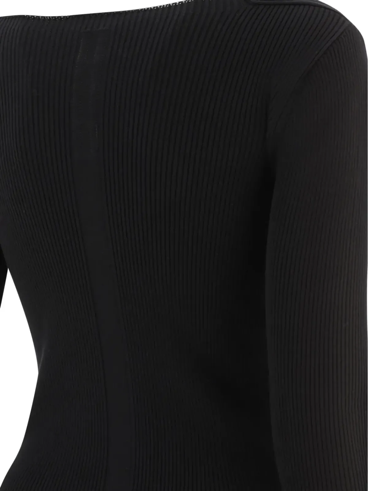 Rick Owens DRKSHDW リブ編みトップス - ブラック - 画像4