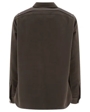 Rick Owens DRKSHDW ボタン付きシャツジャケット - グレー - サムネイル2