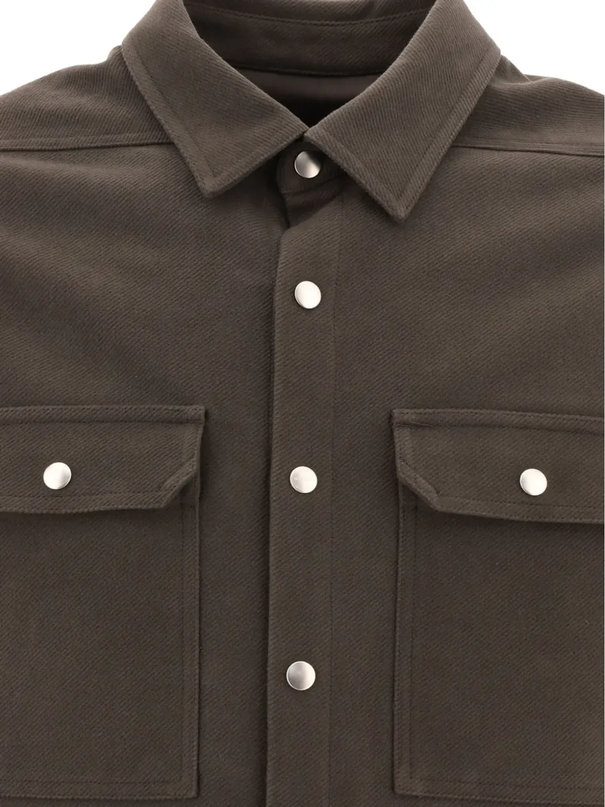Rick Owens DRKSHDW ボタン付きシャツジャケット - グレー - 画像3