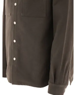 Rick Owens DRKSHDW ボタン付きシャツジャケット - グレー - サムネイル4