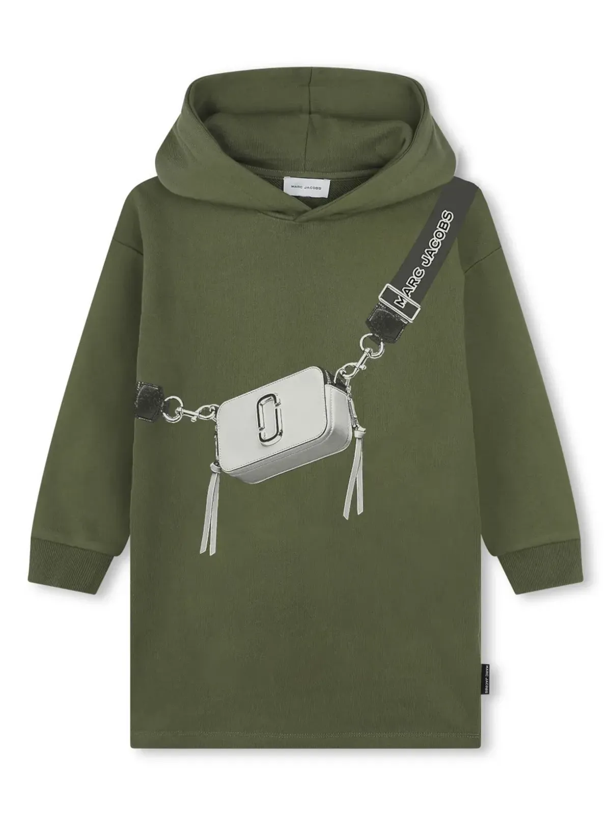 Marc Jacobs Kids printed hooded dress - Green - 画像1