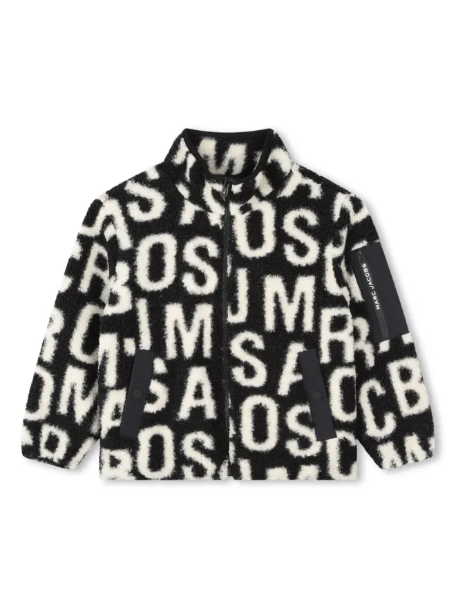 Marc Jacobs Kids Marc Jacobs Kids ロゴジャカード ジップアップ カーディガンの商品画像