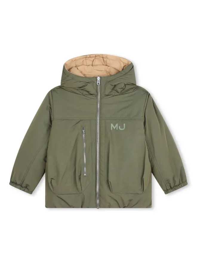 Marc Jacobs Kids Marc Jacobs Kids フード付きリバーシブルパディングジャケットの商品画像