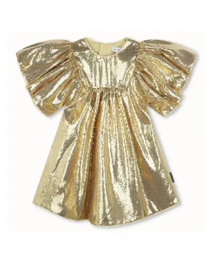 Marc Jacobs Kids スパンコールドレス - ゴールド - サムネイル1