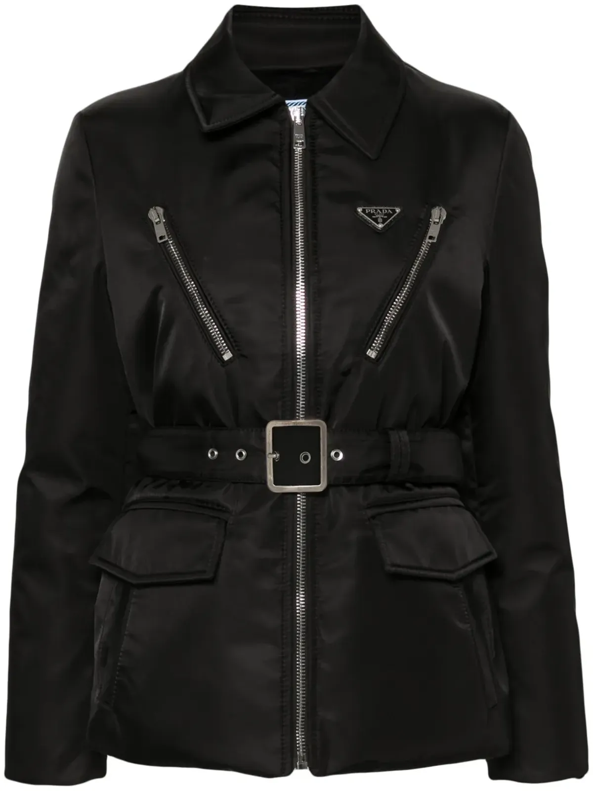 Prada トライアングルロゴ入りパデッドジャケット - 画像1