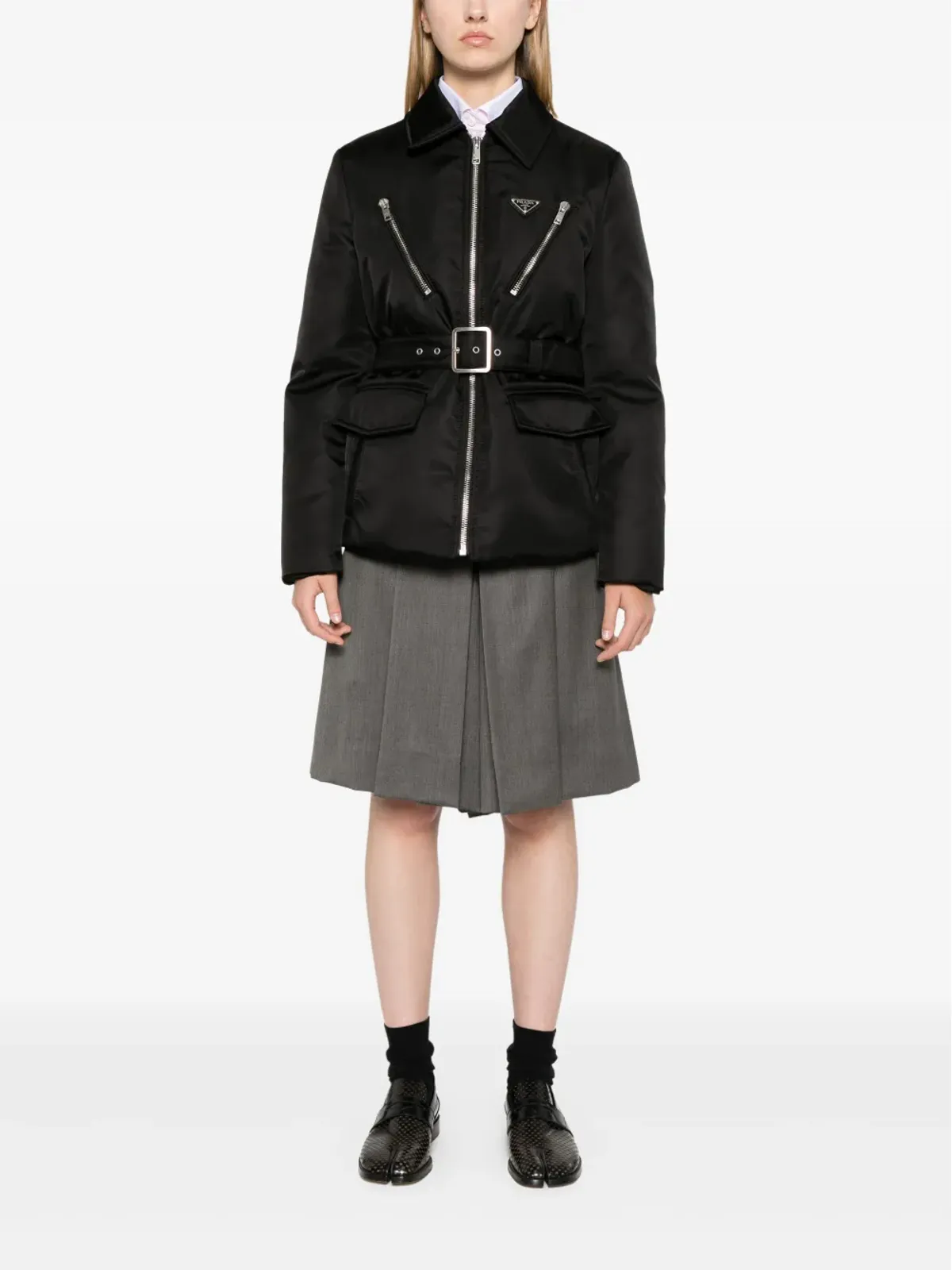 Prada トライアングルロゴ入りパデッドジャケット - 画像2