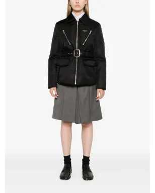 Prada トライアングルロゴ入りパデッドジャケット - サムネイル2