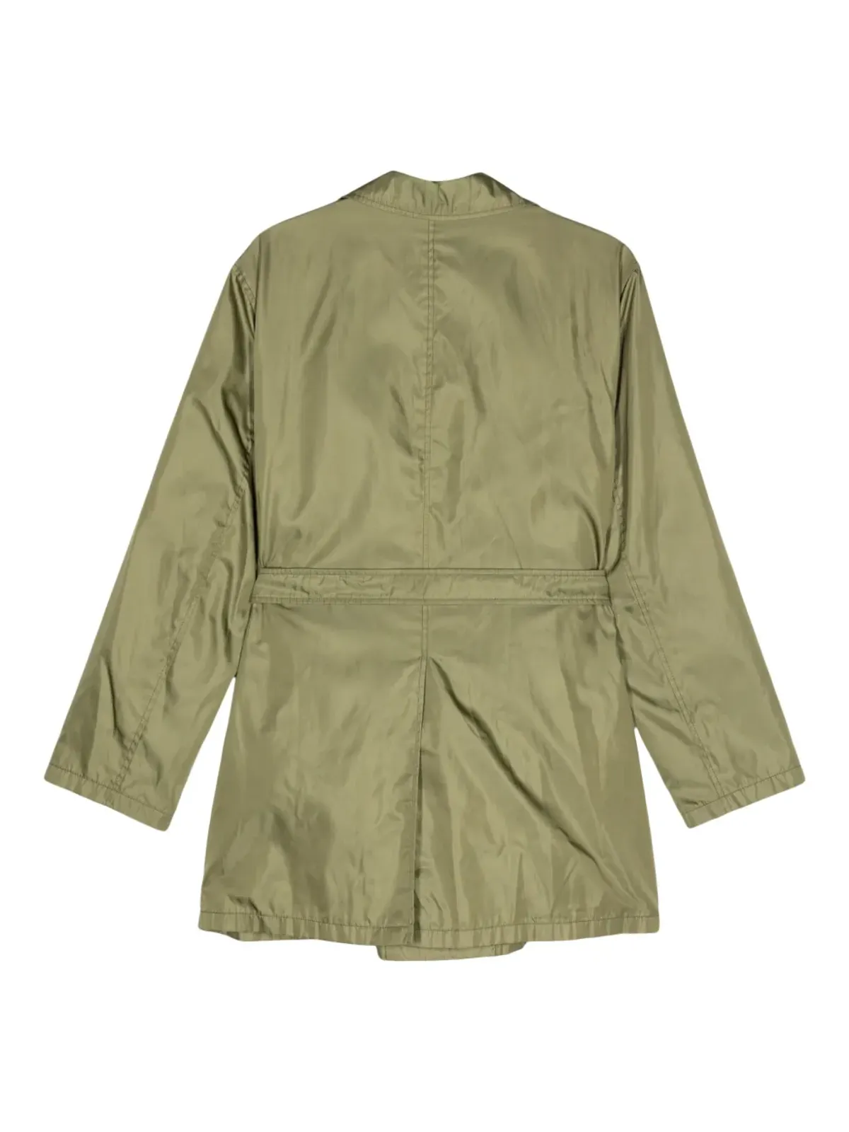 Prada Pre-Owned トレンチコート（2000年代／オリーブグリーン） - 画像2