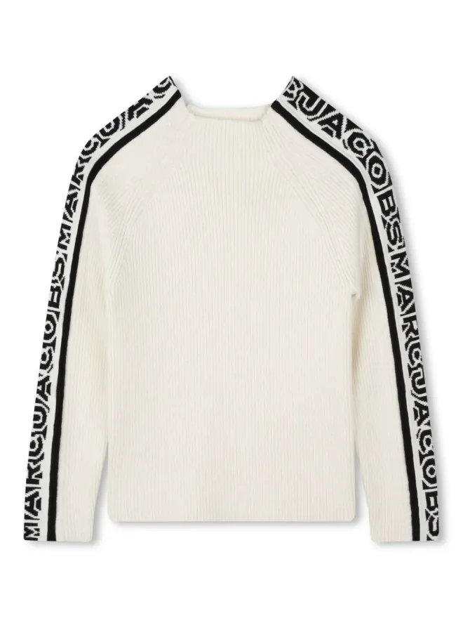 Marc Jacobs Kids Marc Jacobs Kids ジャカードロゴプルオーバー - Whiteの商品画像