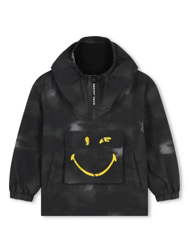 Marc Jacobs Kids Marc Jacobs Kids スマイリーフェイスプリント ウィンドブレーカーの商品画像