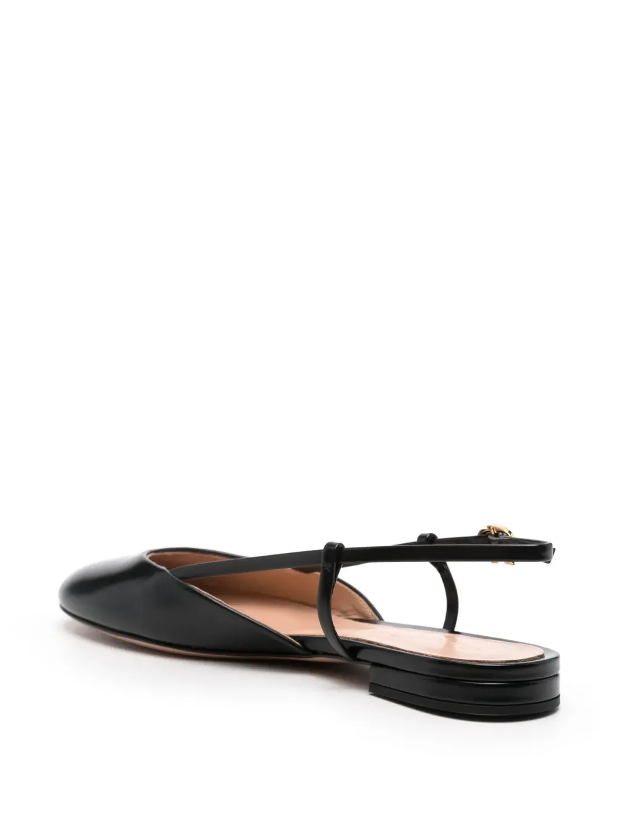 Gianvito Rossi レザー バレエフラット - ブラック - 画像3