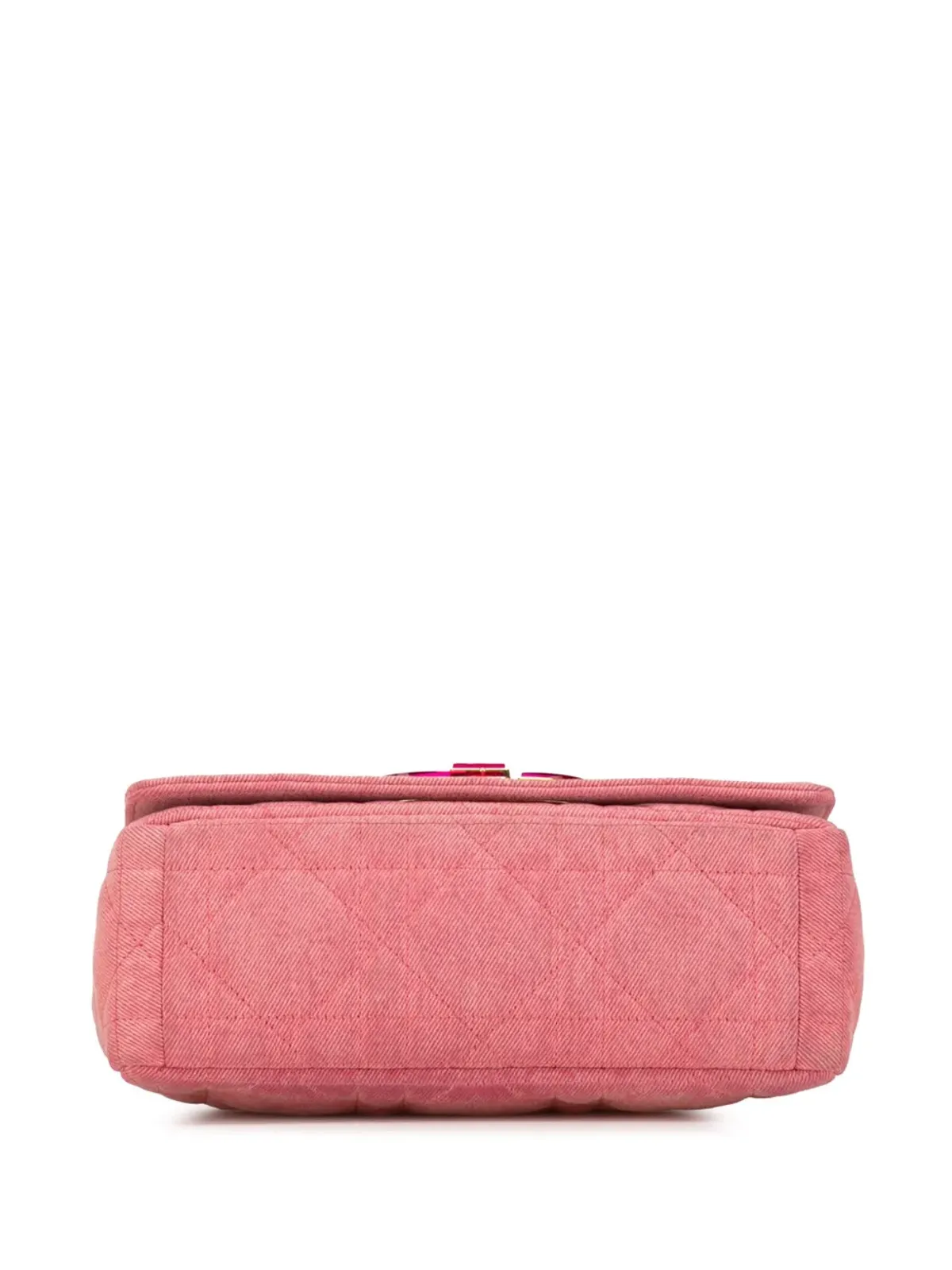 Christian Dior ビンテージ 2022 ミディアム マクロカナージュ デニム カロ クロスボディ バッグ - ピンク - 画像4