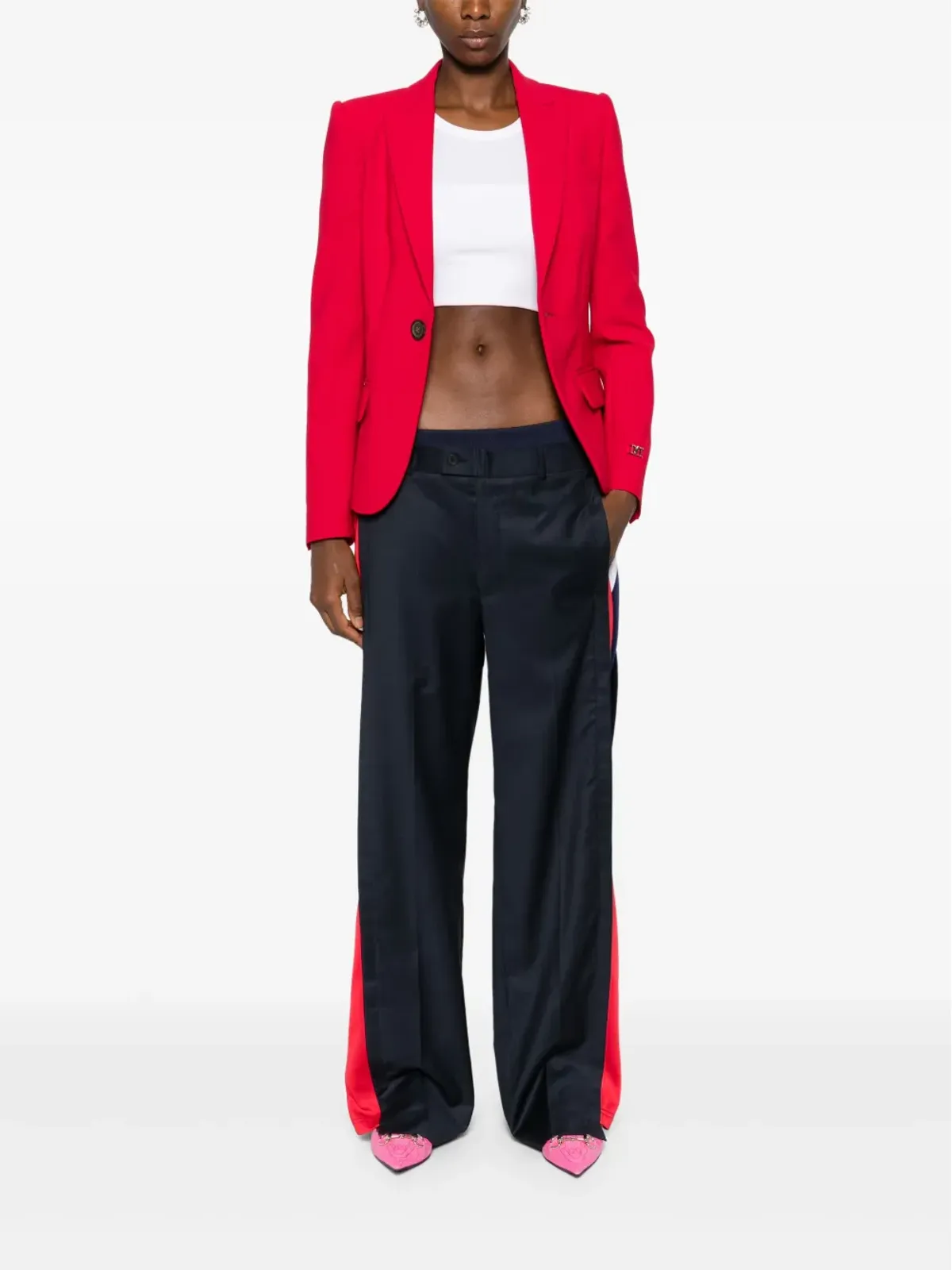 DSQUARED2 ロゴプレート シングルブレスト ブレザー - 画像2