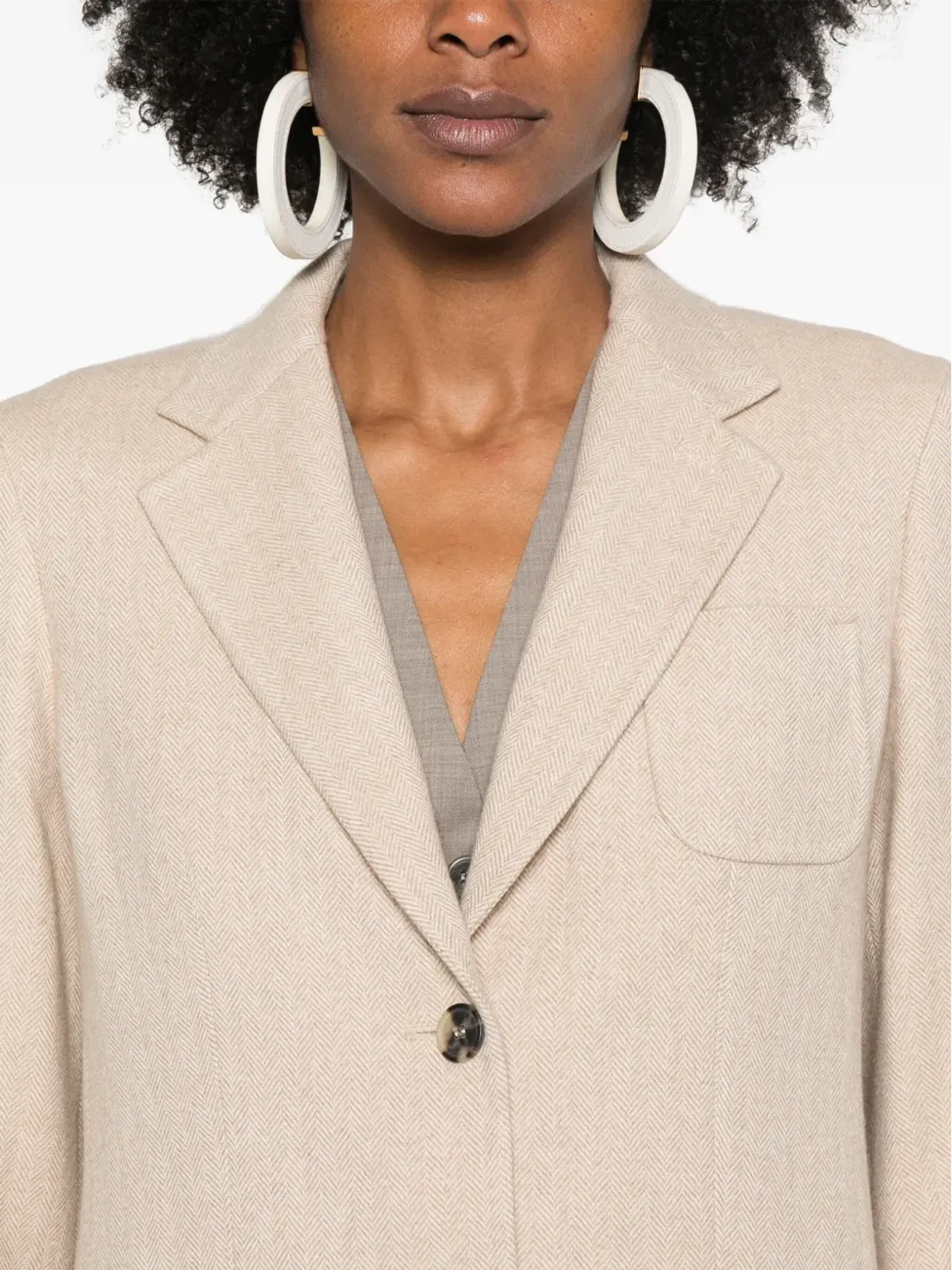 Max Mara Carpi シングルブレスト ブレザー - 画像5