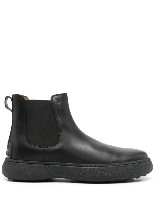 Tod's Tod's ロゴデボスド レザー ブーツの商品画像