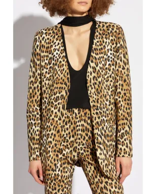 Moschino レオパード柄ブレザー ブラウン - サムネイル3