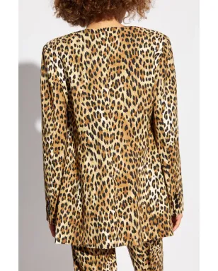 Moschino レオパード柄ブレザー ブラウン - サムネイル4