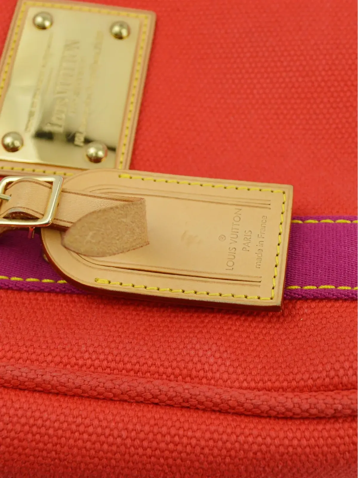 Louis Vuitton ビンテージ Antigua Cabas PM トートバッグ 2005 レッド - 画像5