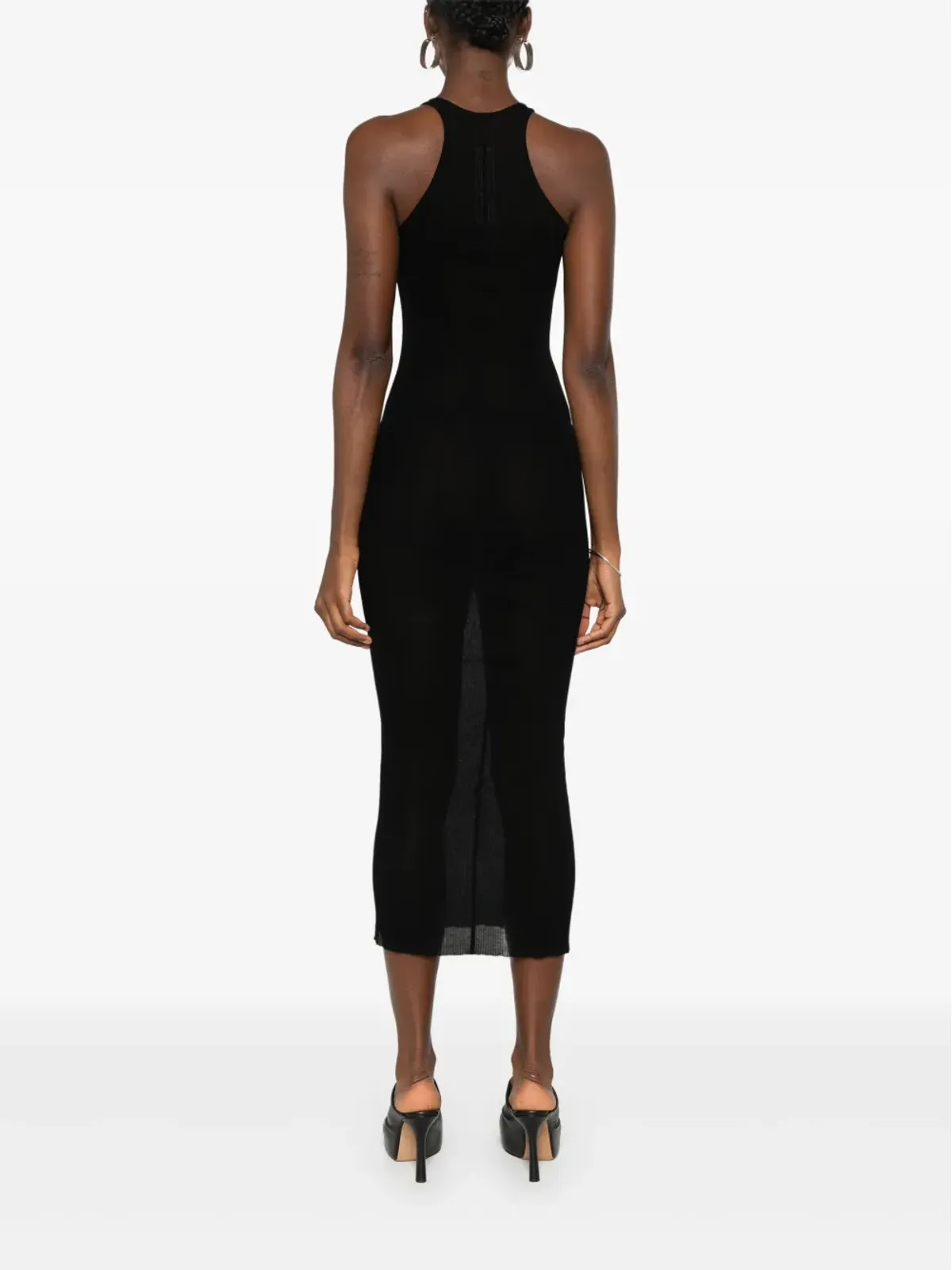 Rick Owens DRKSHDW リブ編みのタンクミディドレス - 画像4