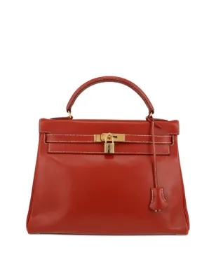 Hermès Pre-Owned ケリー32 セルリエ ツーウェイ ハンドバッグ - 赤 - サムネイル1