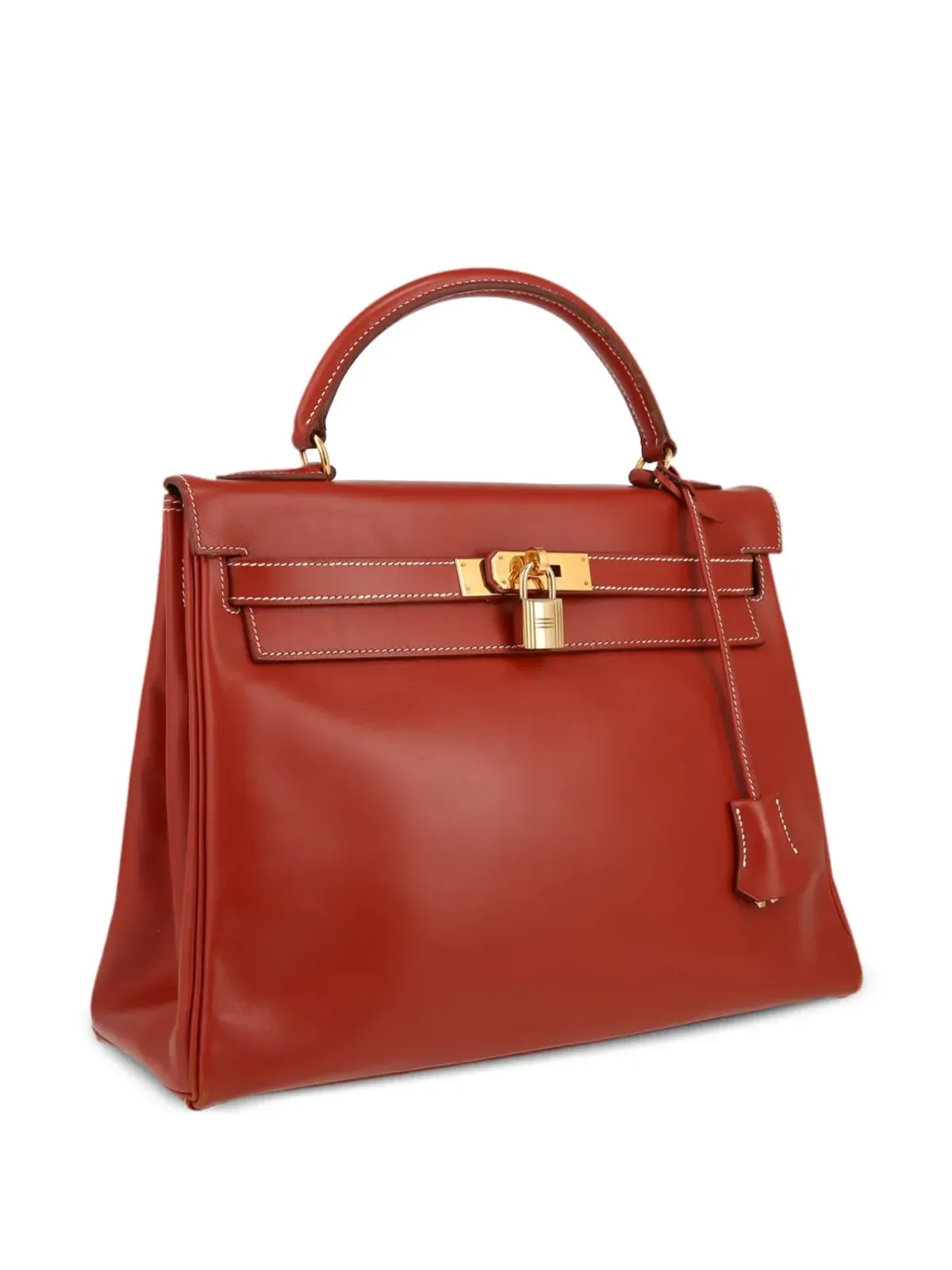 Hermès Pre-Owned ケリー32 セルリエ ツーウェイ ハンドバッグ - 赤 - 画像3