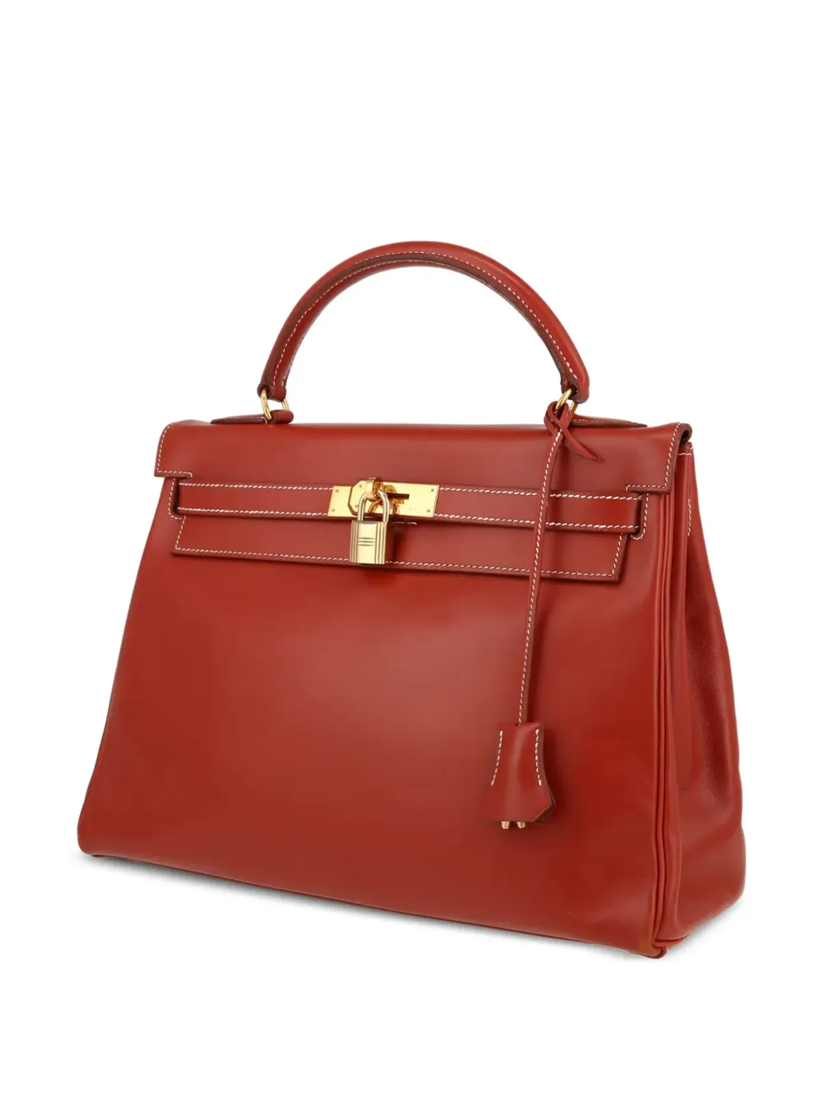 Hermès Pre-Owned ケリー32 セルリエ ツーウェイ ハンドバッグ - 赤 - 画像4